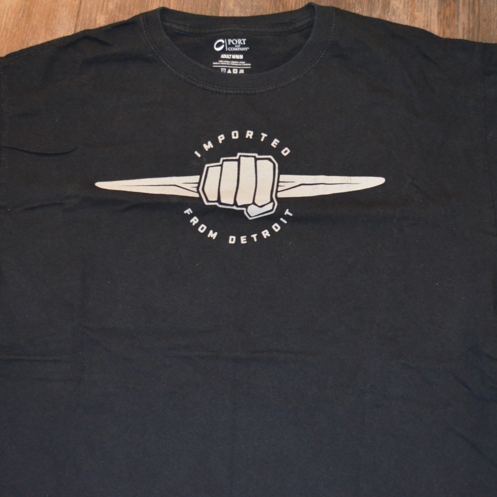Black T-Shirt - Imported from Detroit - Picture 2 of 3